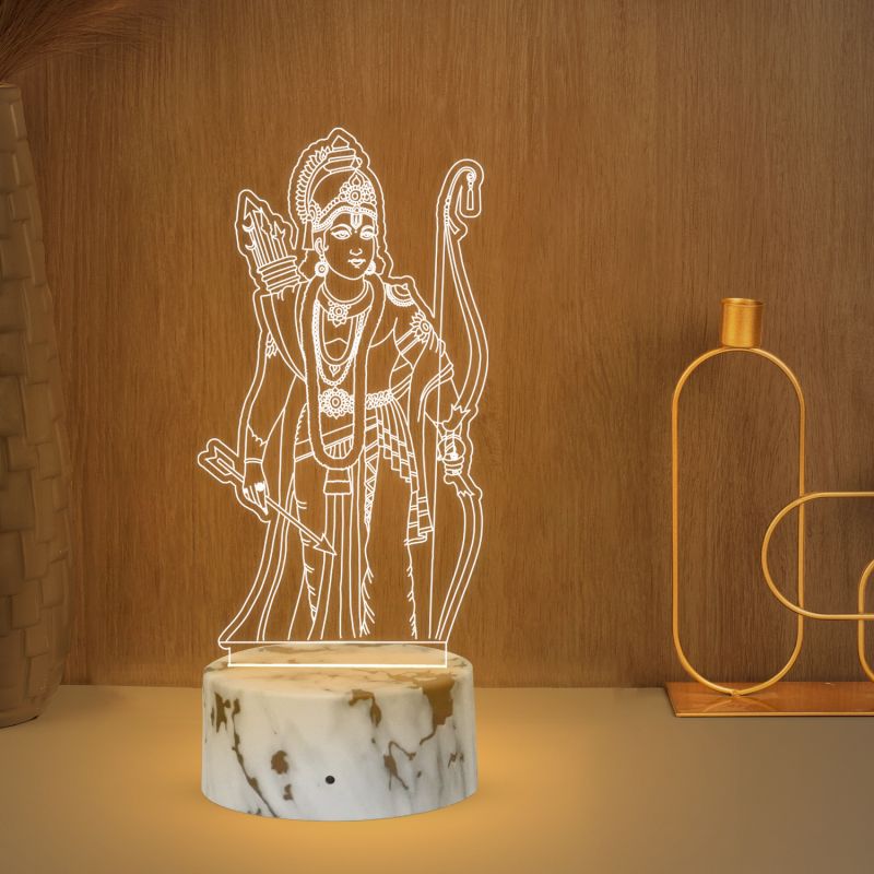 Lord Ram Ji Design Night Lamp